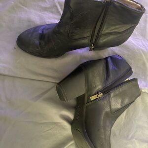 Chaps Black Ankle Booties